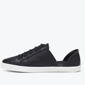 NWT Freda Salvador Eda d’orsay sneaker in black calf